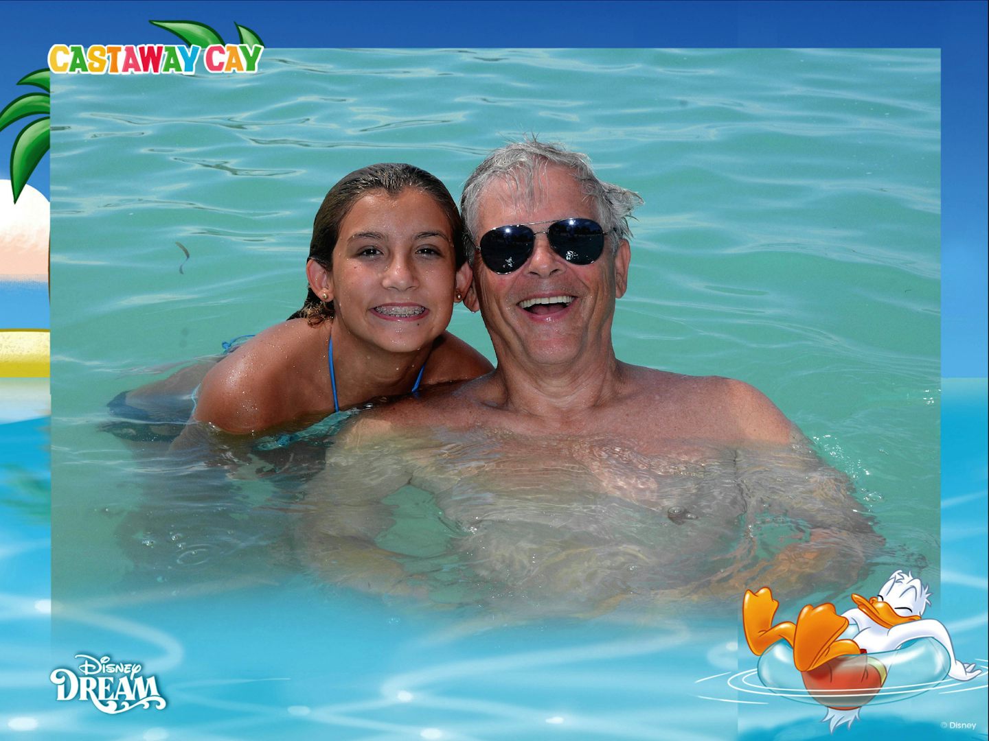 Granddaughter Marisol & Pupie at Castaway Cay