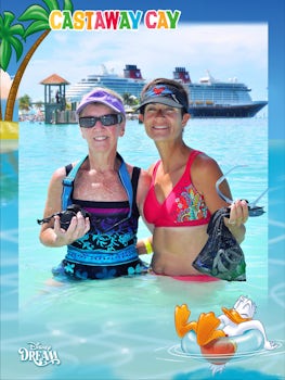 Nannie and daughter Kim at Castaway Cay.