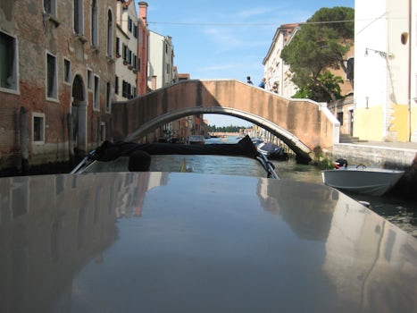 Venice, Italy canal bridge.