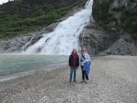 Nugget Falls near the Mendenhall Glacier in Juneau.