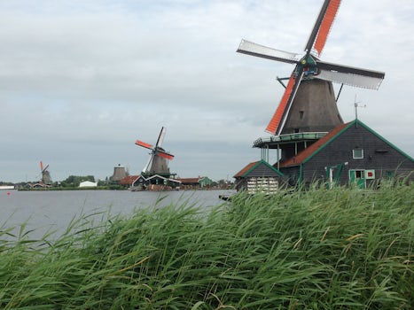 Windmills at Zaanse Schans near Amsterdam