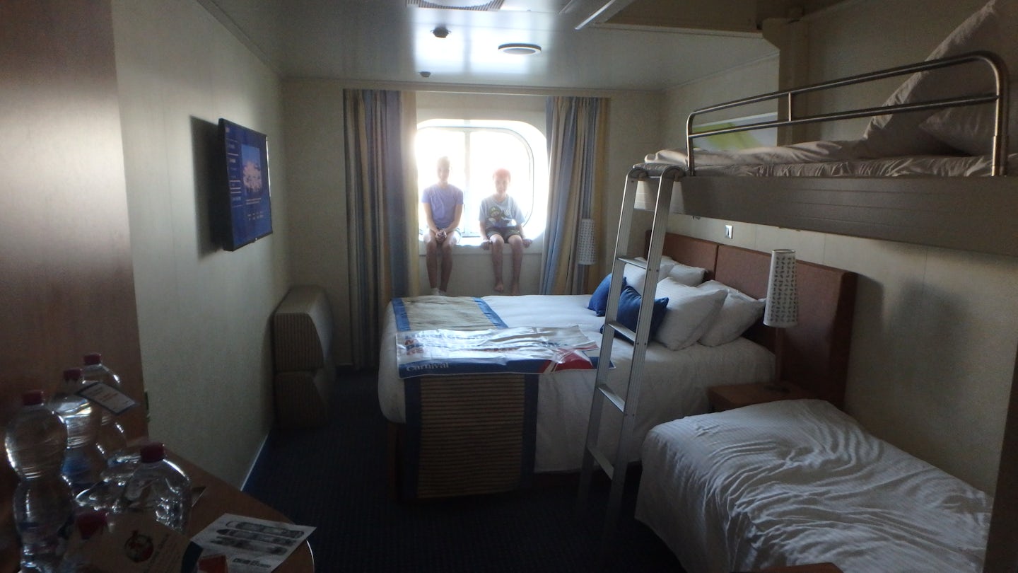 Double bed for us, bunk beds for the kids