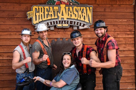 Lumberjack Show, a shore excursion in Ketchikan, Alaska