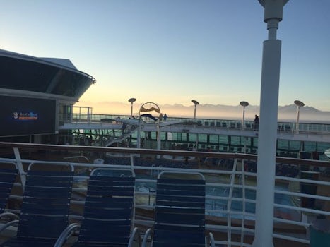 Sunset on board