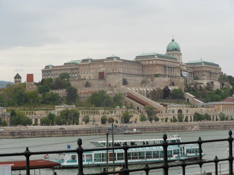 This is a view from our boat in Budapest (The Parliament)