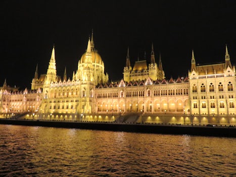 The night cruise after dinner in beautiful Budapest was a special treat!