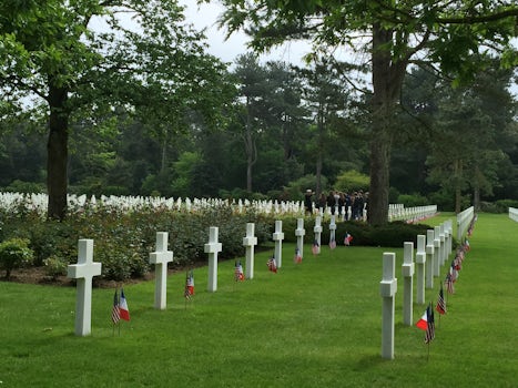 Normandy American Cemetery and Memorial.  Peaceful and respectful.