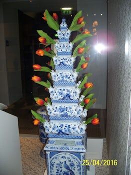Took this picture on the Delft Factory Tour.