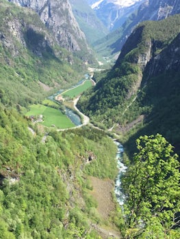 View from restaurant in Norway