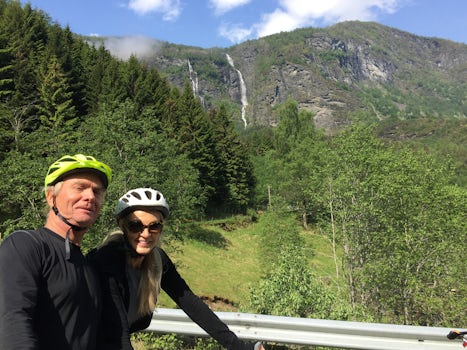 Our bike trip while in Flam. Took the train up the mountain and road bikes on the way back.