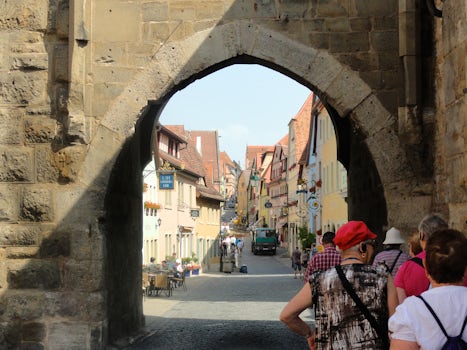 One of the many entrances into Rothenburg