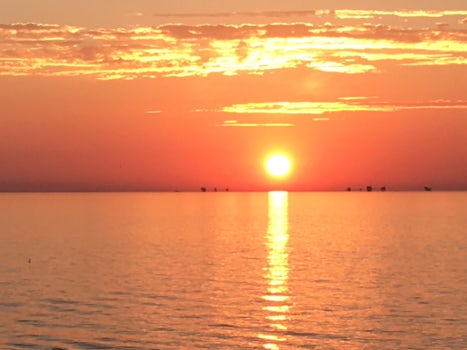 Sunset in the Adriatic sea