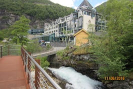 Hike  up to Geiranger Fjord visitor center