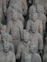 The Terra Cotta soldiers in Xian, China