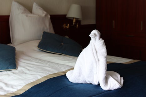 A penguin - from towels by our lovely cabin staff
