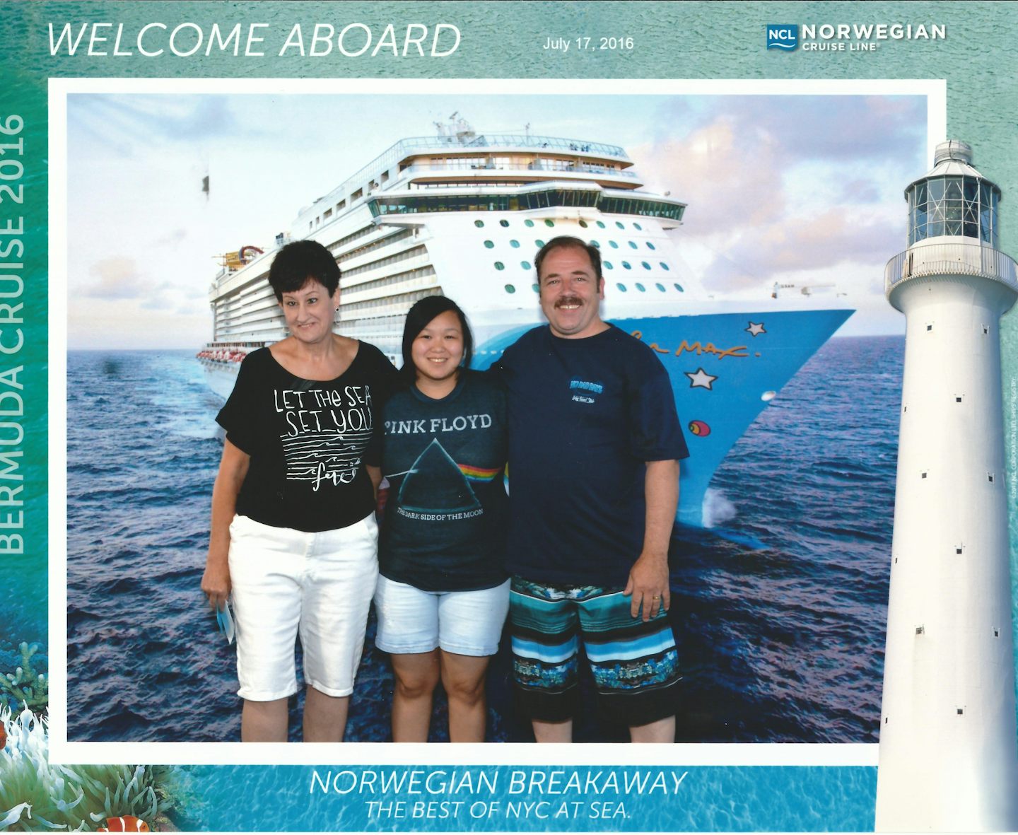 Welcome Aboard Family Photo.