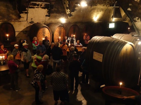 Wine tasting cellar underneath the Bishops Residenz, Wurzburg.