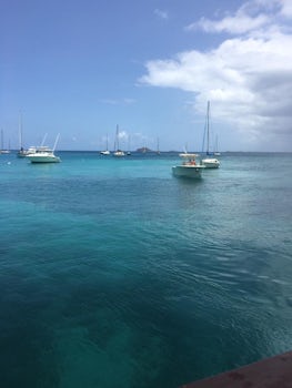 The beautiful water in St.Thomas (taken from the KonTiki Boat).