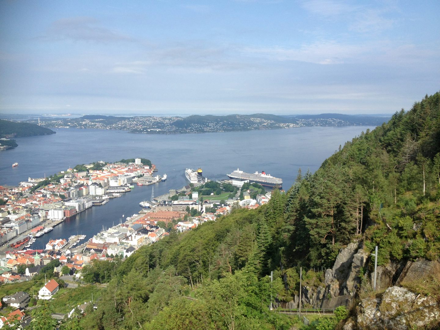Bergen, from the top of the funicular.