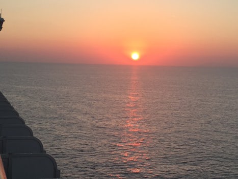 Sunset on the Tyrrhenian Sea