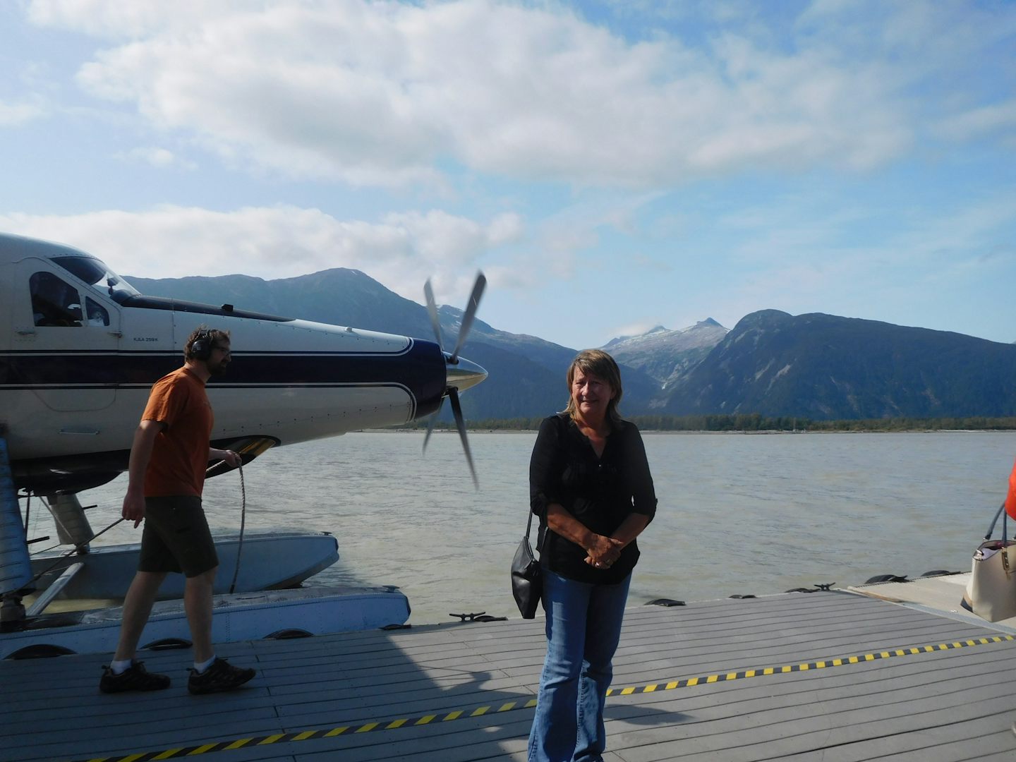 Getting ready for seaplane in Juneau.