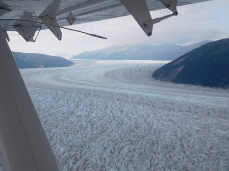 Photo of Glacier from seaplane.