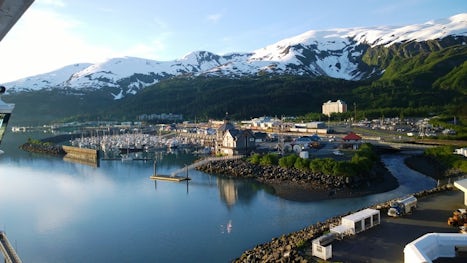 This is Whittier/Anchorage as the ship entered the port.