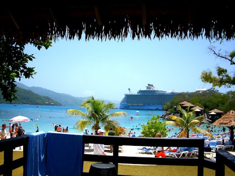 From our cabana at Labadee