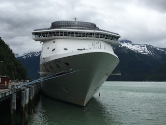 Carnival Legend docked in Skagway, Alaska