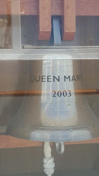 QM2 engraved bell
