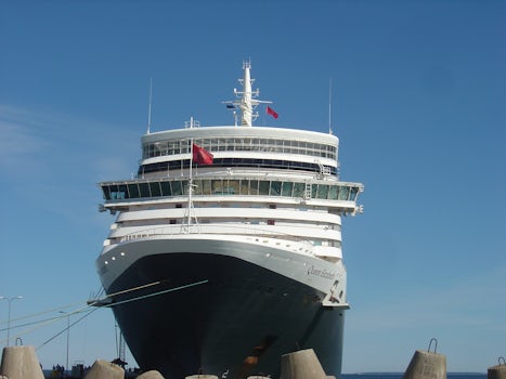 Queen Elizabeth docked in Tallinn, Estonia