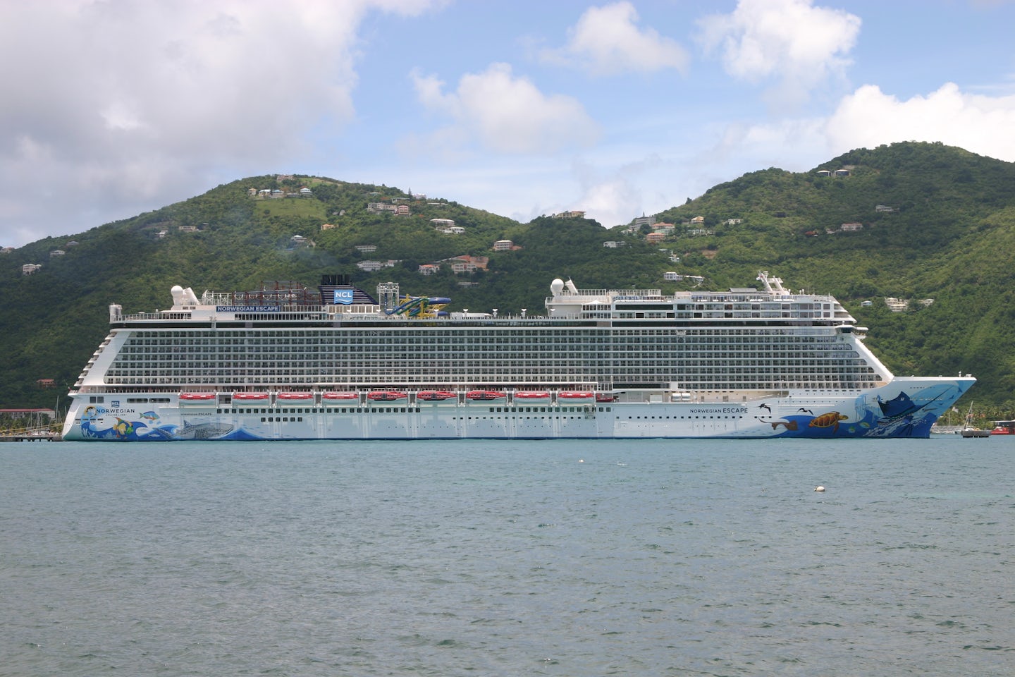 Escape docked at Tortola