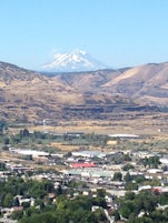 This is a photo of Mt. Adams from a park in Dalles, OR.