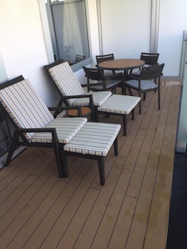 Neptune suite deck, you can entertain on this deck!