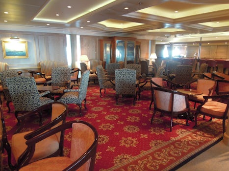 One of the many lounges onboard