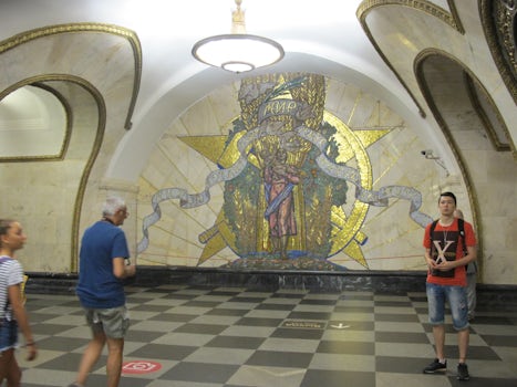 Moscow subway art.  Subway is almost an art gallery