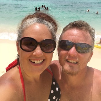 My Hubs and I at Sea Grape Beach
In Grand Cayman! Can