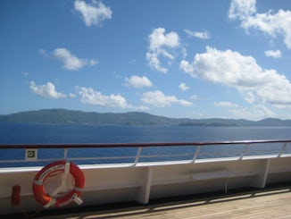 St. Thomas from on board the Carnival Glory
