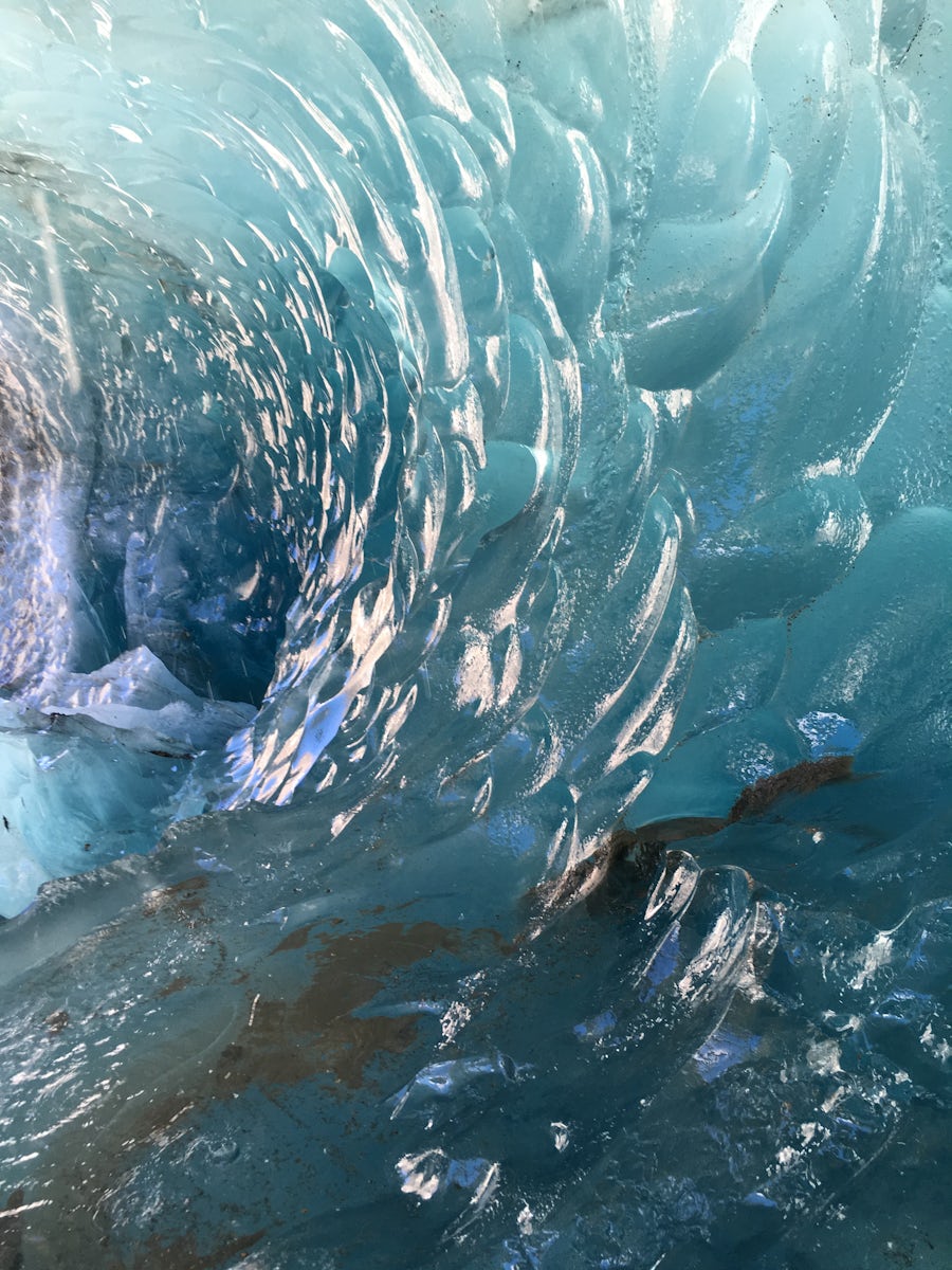 Ice cave in Mendenhall Glacier