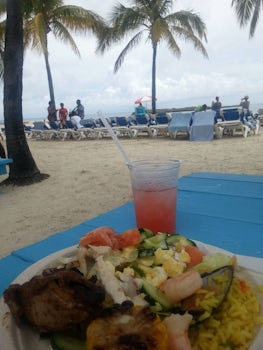 Wonderful meal on CocoCay.