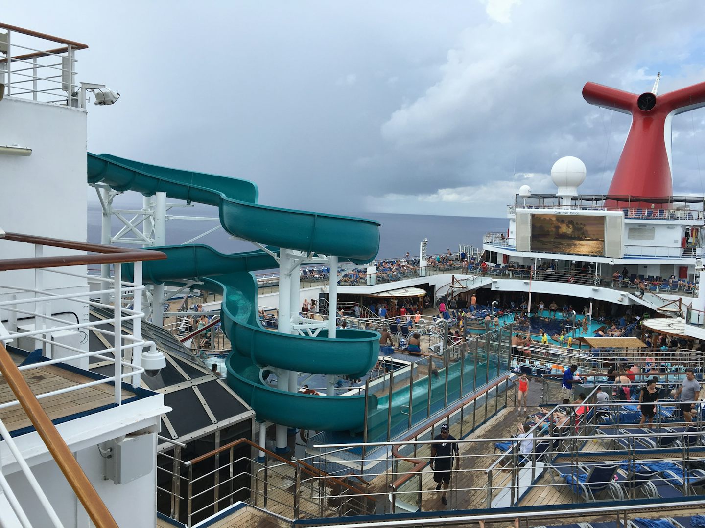 Day at sea and a very busy Lido deck.