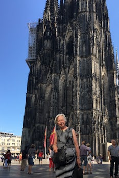 The cathedral in Cologne, Germany is amazing, and it is near the river.