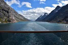 View of Prins Christian Sund, Greenland take from Cabin 6173