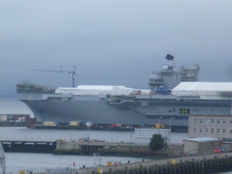Rosyth as a cruise port leaves a lot to be desired.  The two aircraft carri