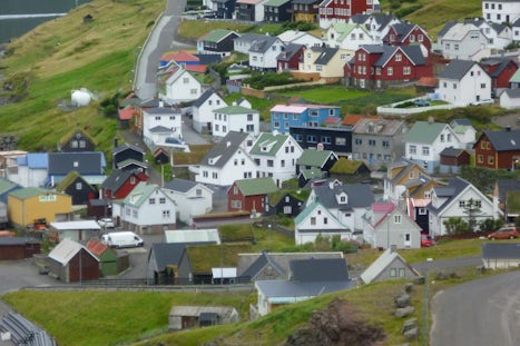 Faroese fishing village.
