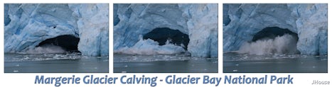 Glacier Calving in Glacier Bay National Park (day at sea)