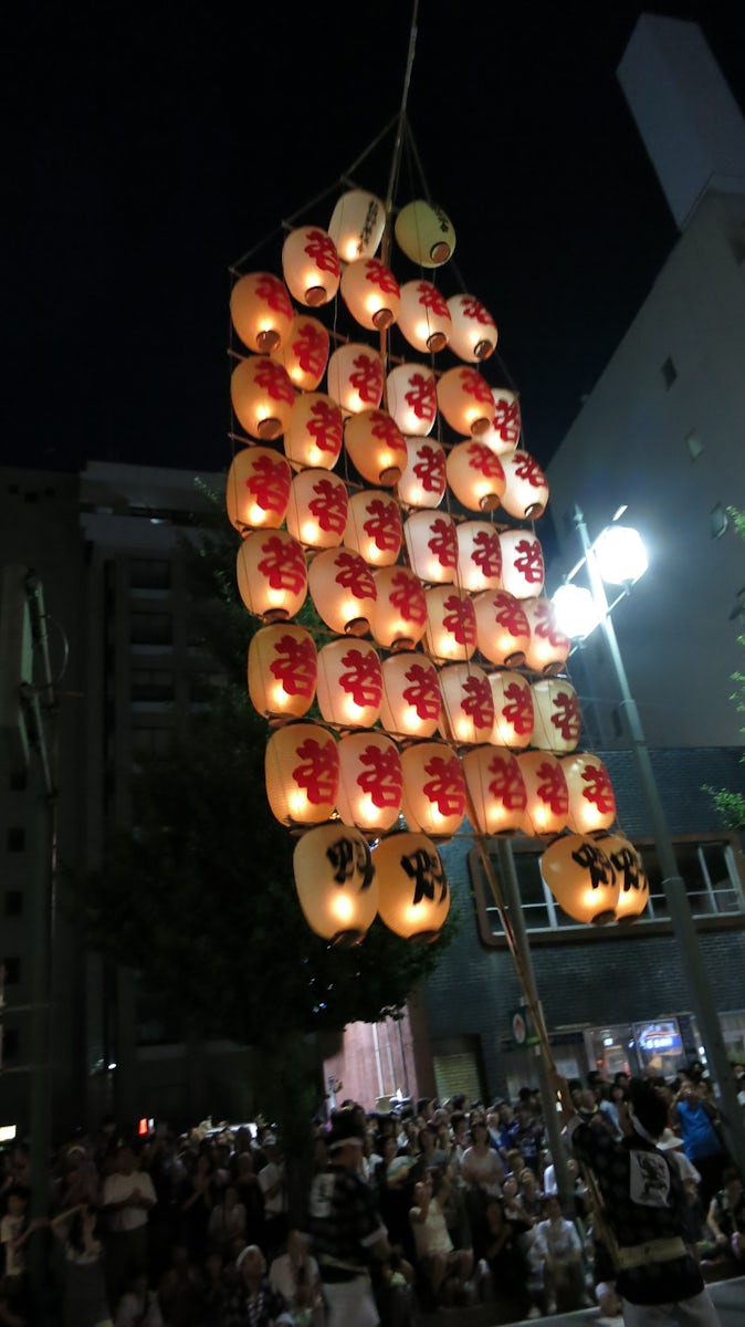 Lantern Festival at Akita, one of the highlight of the cruise.