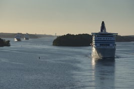 Leaving Stockholm port
