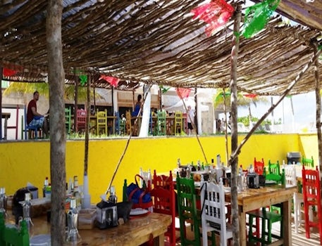 Holy Guacamole & Salsa excursion, Progreso. A view of the tables set for th