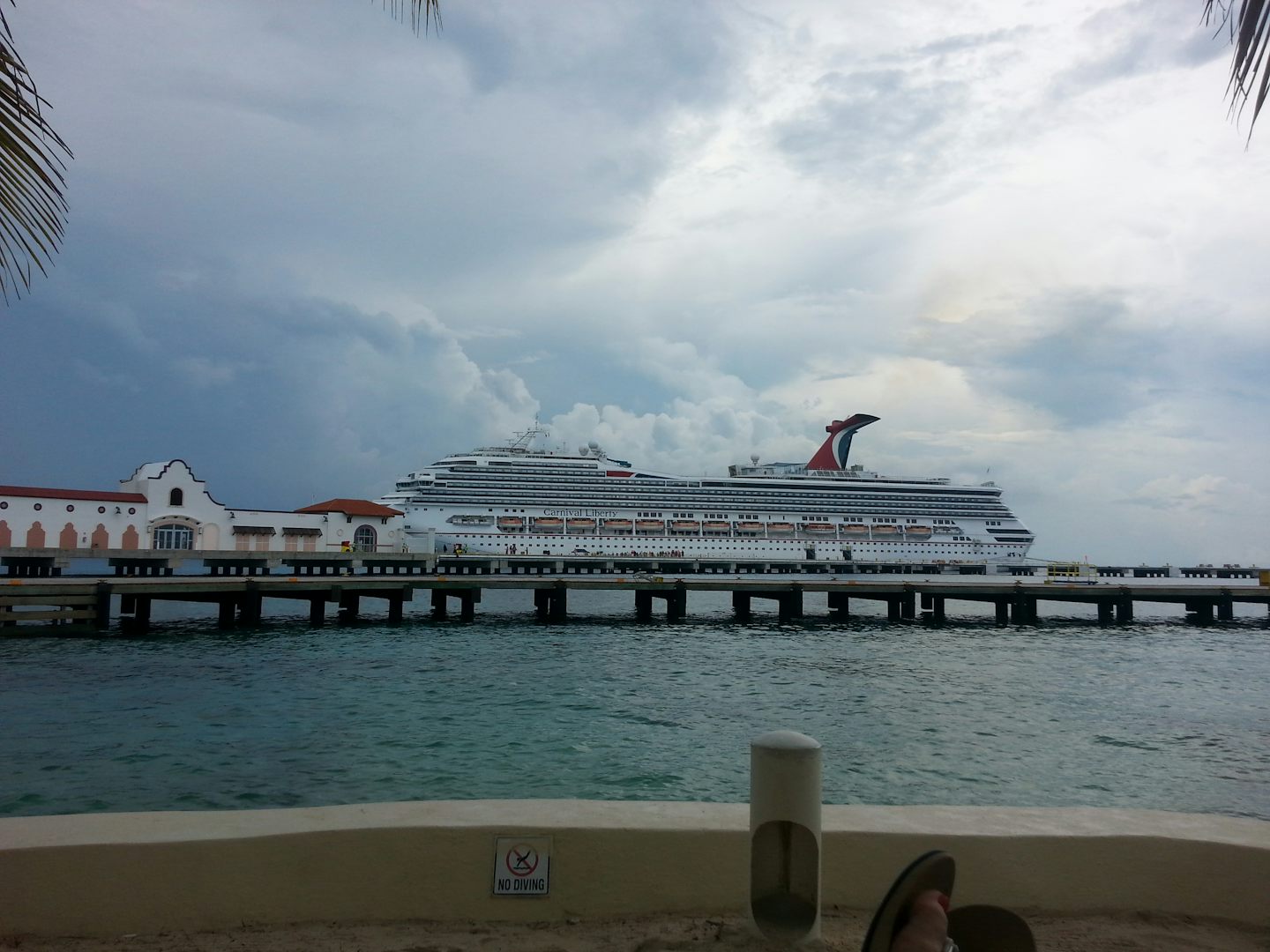 Carnival Liberty docked at Cozumel